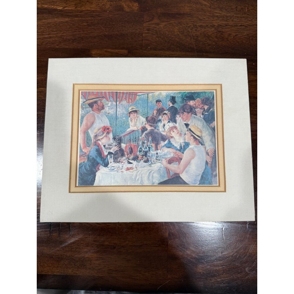Renoir The Luncheon of the Boating Party 1986 print Matted no Frame